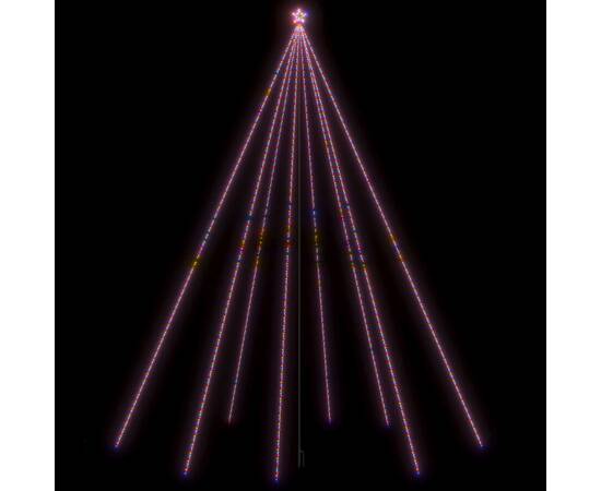 Cascadă lumini brad crăciun 1300 leduri colorat 8 m, int./ext., 2 image
