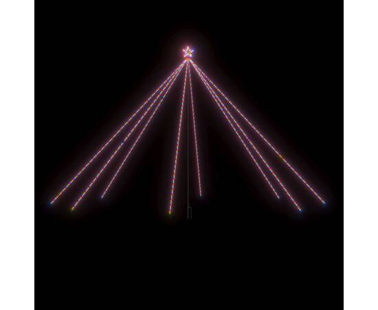Cascadă lumini brad crăciun 800 leduri colorat 5 m, int./ext., 2 image