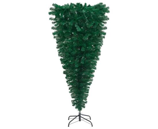 Pom de crăciun artificial inversat, cu suport, verde, 180 cm, 2 image