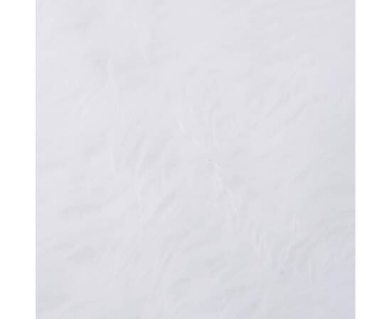 Covor fustă brad crăciun, alb, 150 cm, blană artificială, 5 image