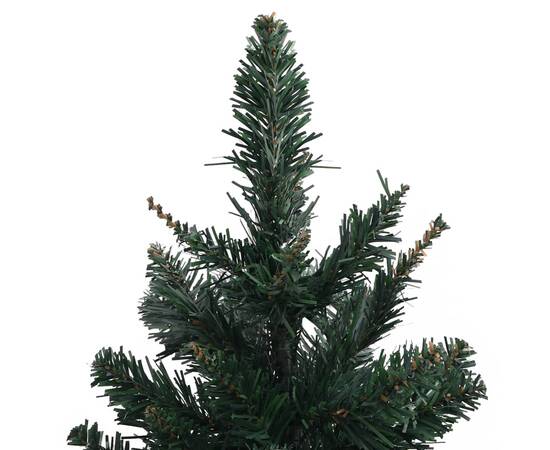 Brad de crăciun artificial cu suport, verde, 60 cm, pvc, 3 image