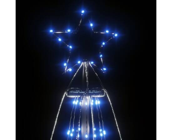 Brad de crăciun conic, 1134 led-uri, albastru, 230x800 cm, 4 image