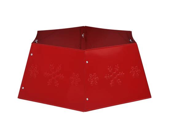 Fustă brad de crăciun, roșu, Ø68x25 cm, 5 image