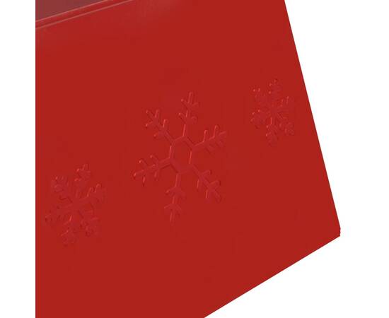Fustă brad de crăciun, roșu, Ø68x25 cm, 6 image