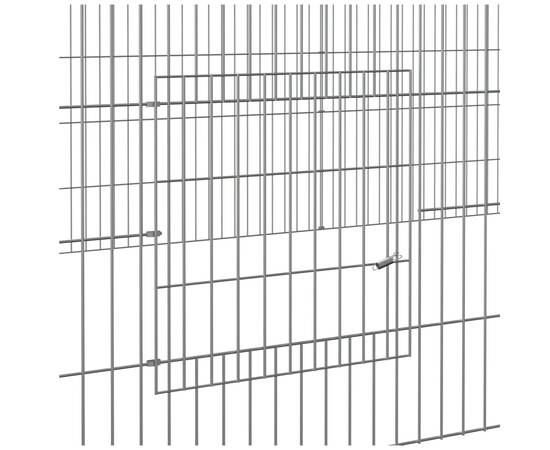Cușcă pentru iepuri, 5 panouri, 541x109x54 cm, fier galvanizat, 6 image