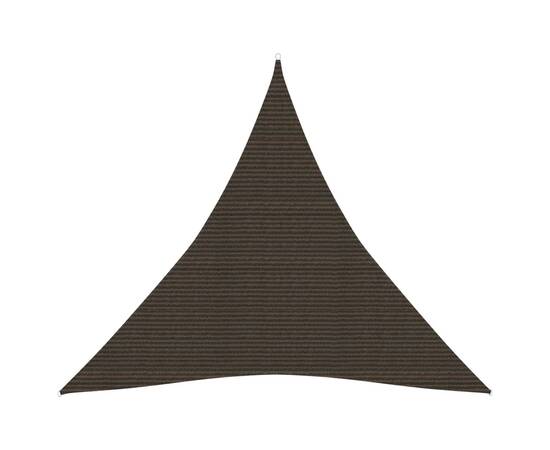 Pânză parasolar, maro, 5x5x5 m, hdpe, 160 g/m²