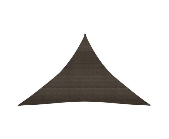 Pânză parasolar, maro, 5x5x6 m, hdpe, 160 g/m²