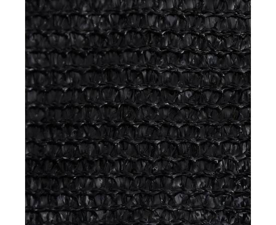 Pânză parasolar, negru, 2,5x2,5 m, hdpe, 160 g/m², 2 image