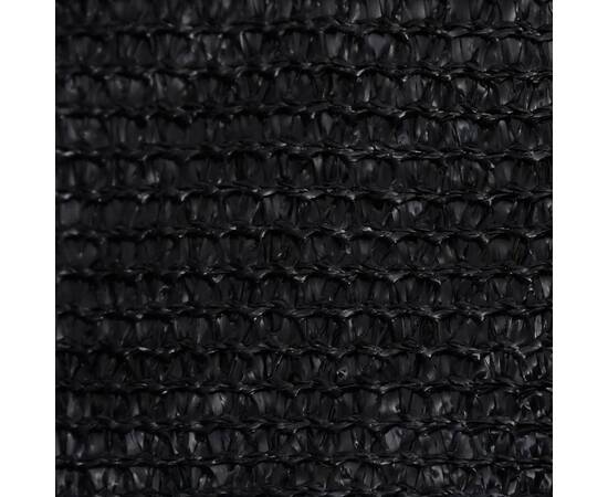 Pânză parasolar, negru, 2,5x4,5 m, hdpe, 160 g/m², 2 image