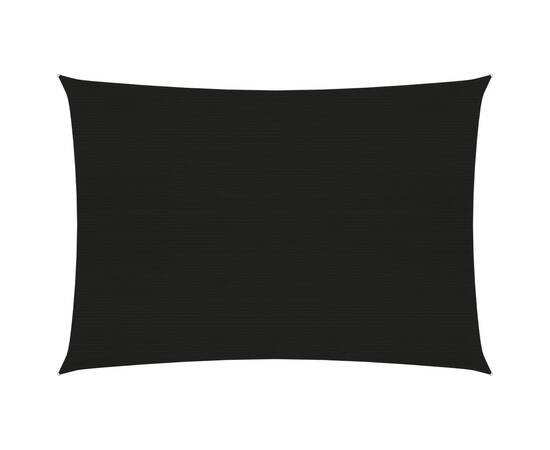 Pânză parasolar, negru, 2,5x4 m, hdpe, 160 g/m²