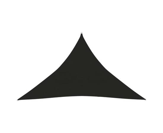 Pânză parasolar, negru, 3,5x3,5x4,9 m, hdpe, 160 g/m²