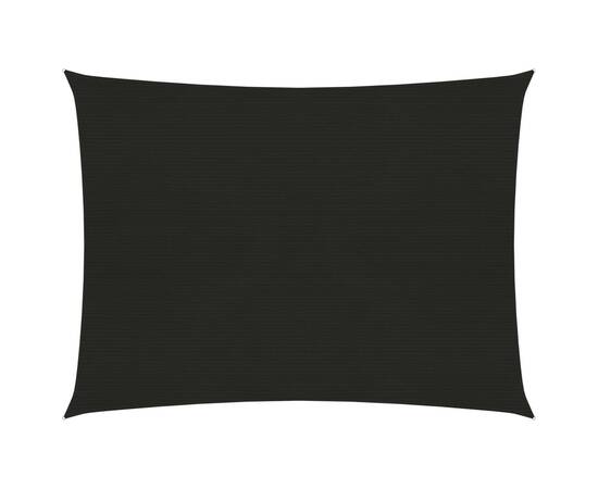 Pânză parasolar, negru, 3,5x4,5 m, hdpe, 160 g/m²