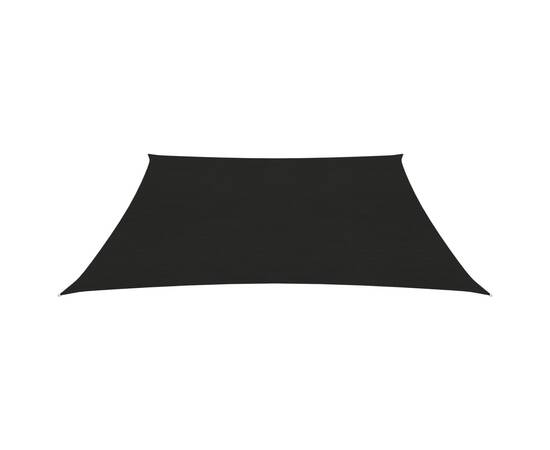 Pânză parasolar, negru, 3,6 x 3,6 m, hdpe, 160 g/m², 3 image