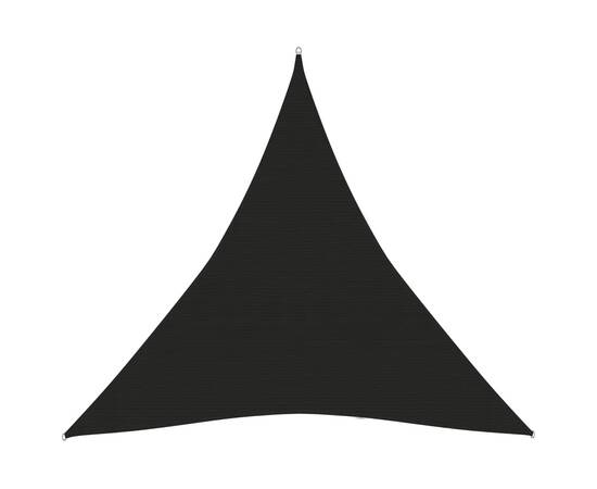 Pânză parasolar, negru, 3,6x3,6x3,6 m, hdpe, 160 g/m²