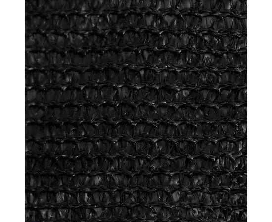 Pânză parasolar, negru, 3x3x3 m, hdpe, 160 g/m², 2 image