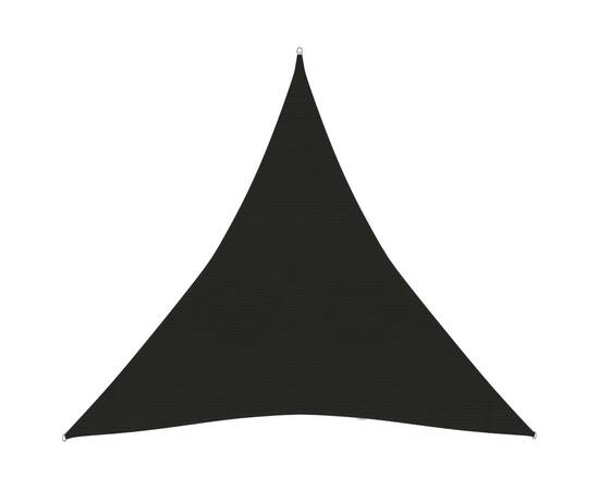 Pânză parasolar, negru, 3x3x3 m, hdpe, 160 g/m², 3 image