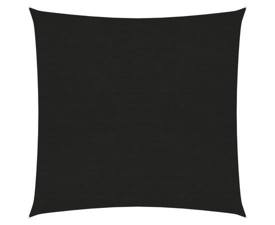 Pânză parasolar, negru, 4,5 x 4,5 m hdpe, 160 g/m²