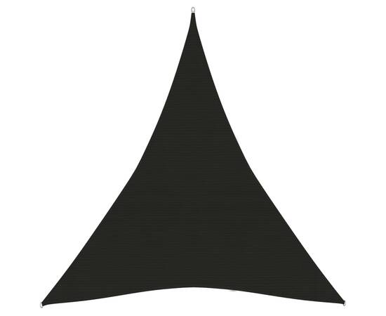 Pânză parasolar, negru, 4x5x5 m, hdpe, 160 g/m²