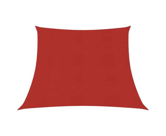 Pânză parasolar, roșu, 4/5x3 m, hdpe, 160 g/m²