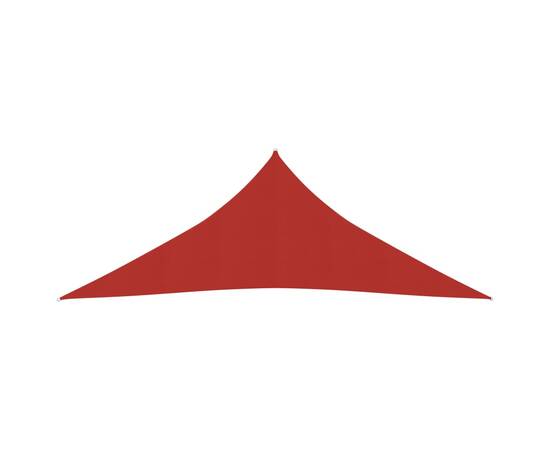 Pânză parasolar, roșu, 4,5x4,5x4,5 m, hdpe, 160 g/m², 3 image