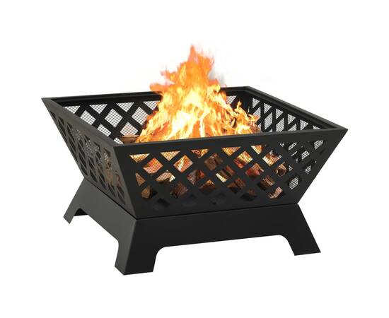 Vatră de foc cu vătrai, 64 cm, oțel, xxl, 4 image