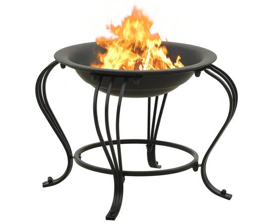 Vatră de foc cu vătrai 49 cm oțel, 4 image