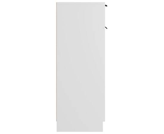 Dulap de baie, alb, 32x34x90 cm, lemn compozit, 7 image