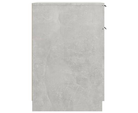 Dulap de birou, gri beton, 33,5x50x75 cm, lemn prelucrat, 8 image