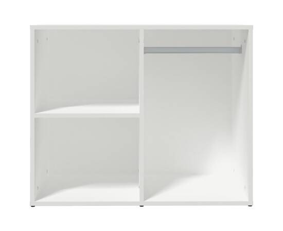 Dulap de dressing, alb, 80x40x65 cm, lemn compozit, 3 image