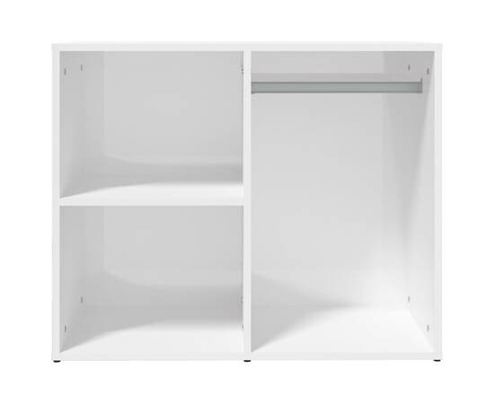 Dulap de dressing, alb extralucios, 80x40x65 cm, lemn compozit, 3 image