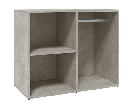 Dulap de dressing, gri beton, 80x40x65 cm, lemn compozit, 2 image