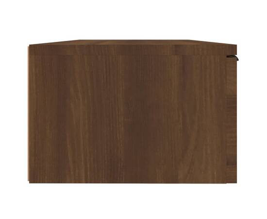 Comodă tv de perete, stejar maro, 68x30x20 cm, lemn prelucrat, 8 image