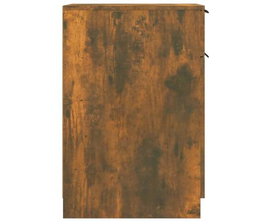 Dulap de birou, stejar fumuriu, 33,5x50x75 cm, lemn prelucrat, 8 image