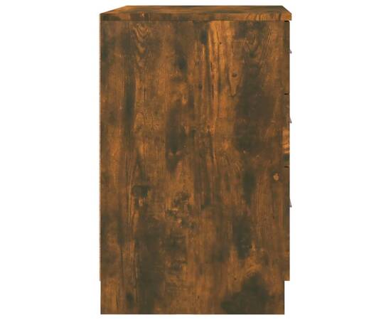Noptieră, stejar fumuriu, 40x40x63 cm, lemn prelucrat, 7 image