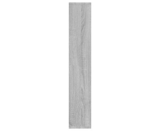 Raft de perete, sonoma gri, 36x16x90 cm, lemn compozit, 5 image