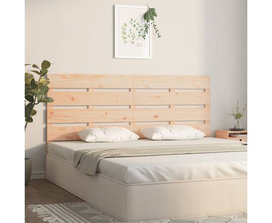 Tăblie de pat, 135x3x80 cm, lemn masiv de pin, 4 image