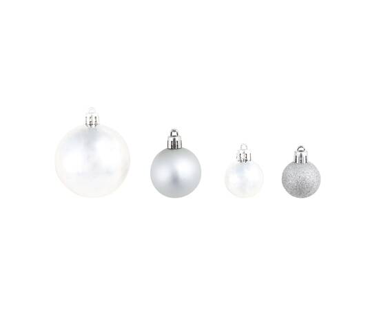 Globuri de crăciun, 100 buc., argintiu/auriu, 3 image