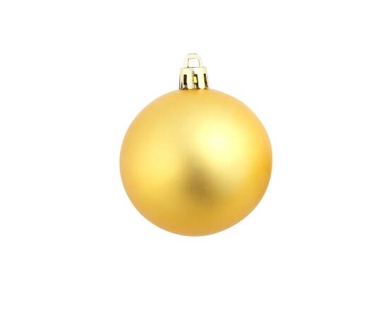 Set globuri de crăciun 100 de piese, 3/4/6 cm, auriu, 9 image