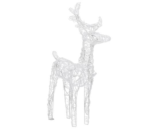 Decorațiune de crăciun reni și sanie 160 led-uri 130 cm acril, 6 image