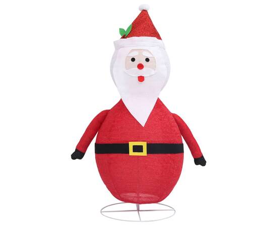 Figurină moș crăciun decorativă cu led, 60 cm, țesătură lux, 5 image