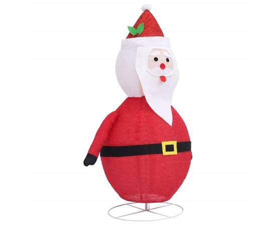 Figurină moș crăciun decorativă cu led, 60 cm, țesătură lux, 6 image