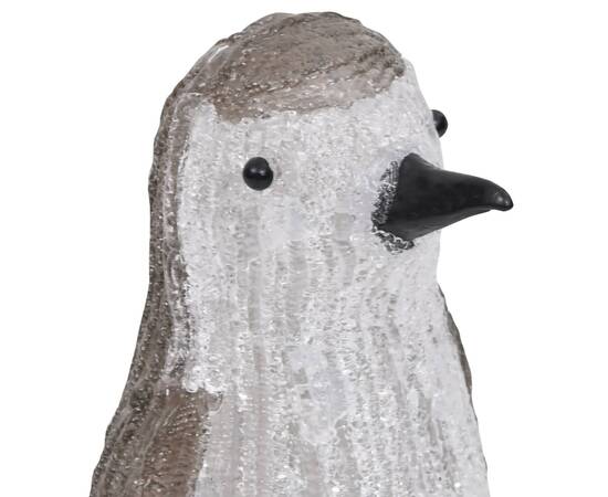 Figurină pinguin de crăciun cu led 30cm acril interior/exterior, 8 image