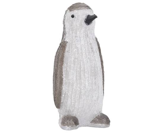 Figurină pinguin de crăciun cu led 30cm acril interior/exterior, 4 image
