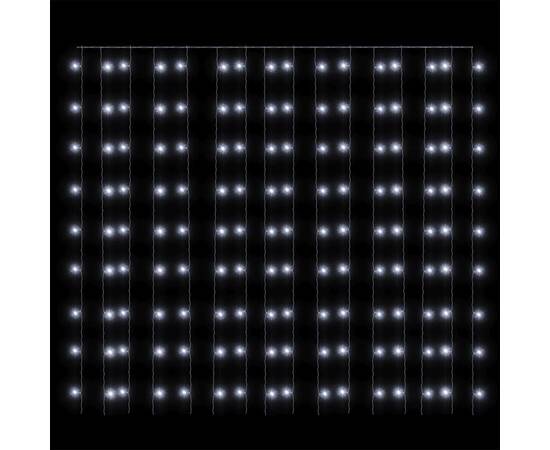 Instalație lumini tip perdea 300 led alb rece 3x3 m 8 funcții, 5 image
