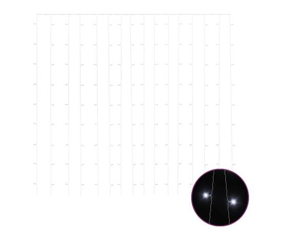 Instalație lumini tip perdea 300 led alb rece 3x3 m 8 funcții, 2 image