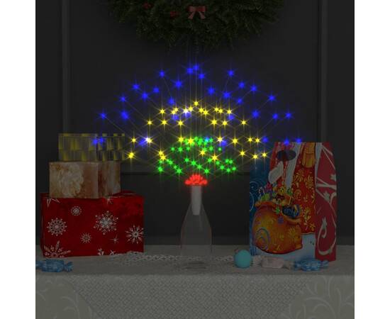 Lampă cu artificii de crăciun, 140 led-uri, multicolor, 20 cm, 3 image