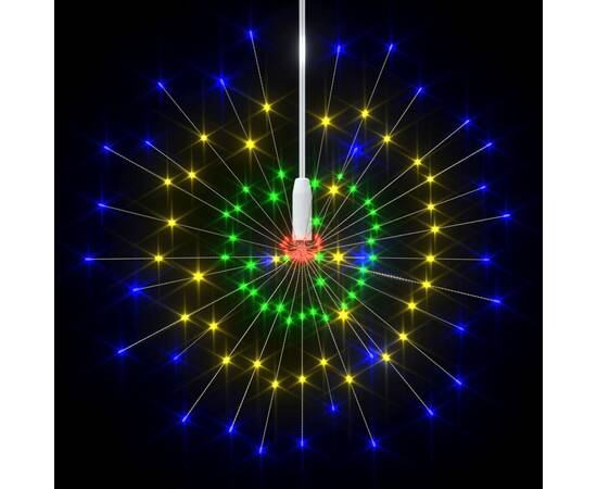 Lampă cu artificii de crăciun, 140 led-uri, multicolor, 20 cm, 4 image