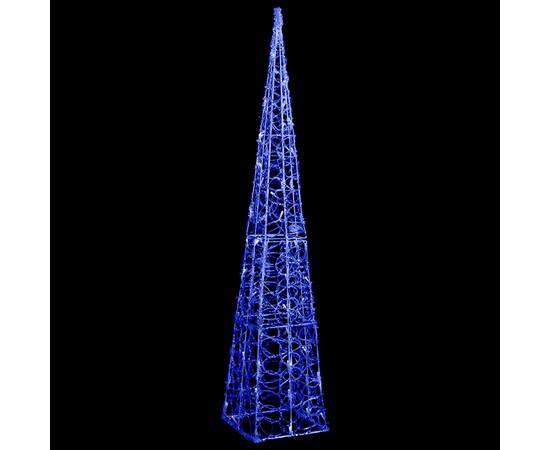 Con de lumină cu led decorativ, albastru, 120 cm, acril, 2 image