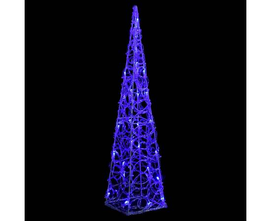Con de lumină cu led decorativ, albastru, 60 cm, acril, 2 image
