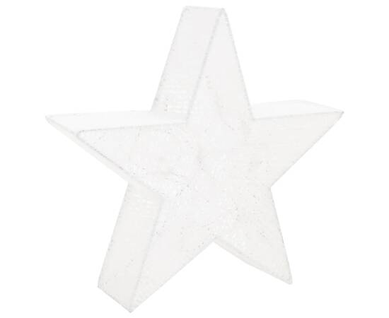 Decor crăciun stele 3 buc. plasă albă & led exterior/interior, 7 image